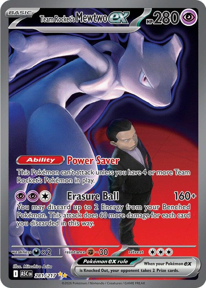 Team Rocket's Mewtwo ex (281/217) [Mega Evolution: Ascended Heroes] | L.A. Mood Comics and Games