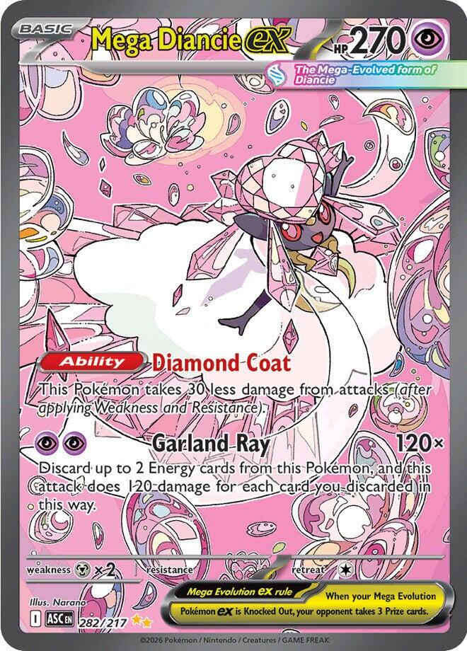 Mega Diancie ex (282/217) [Mega Evolution: Ascended Heroes] | L.A. Mood Comics and Games