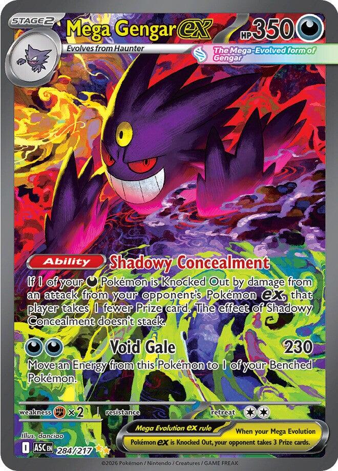 Mega Gengar ex (284/217) [Mega Evolution: Ascended Heroes] | L.A. Mood Comics and Games