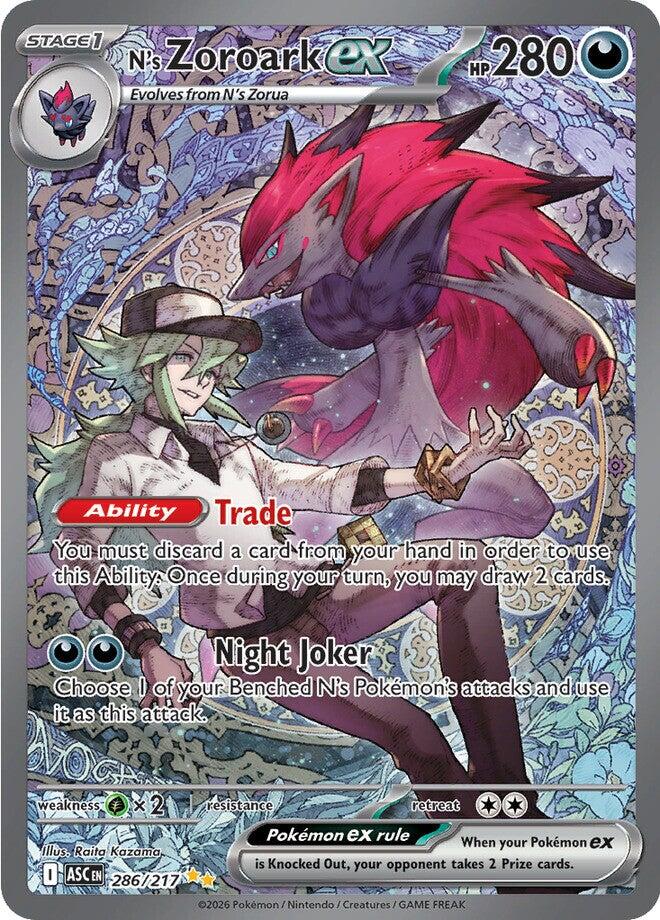 N's Zoroark ex (286/217) [Mega Evolution: Ascended Heroes] | L.A. Mood Comics and Games