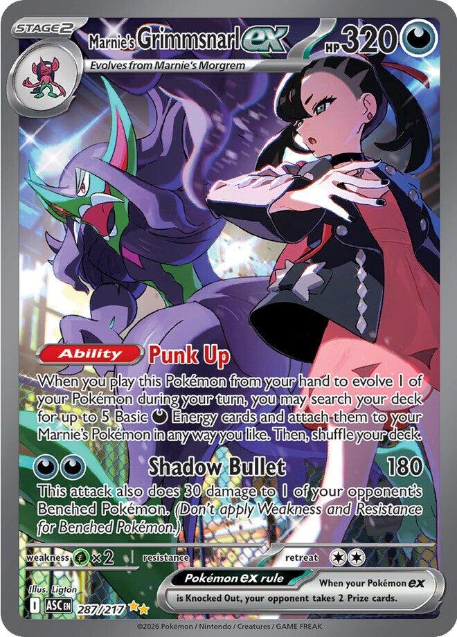 Marnie's Grimmsnarl ex (287/217) [Mega Evolution: Ascended Heroes] | L.A. Mood Comics and Games