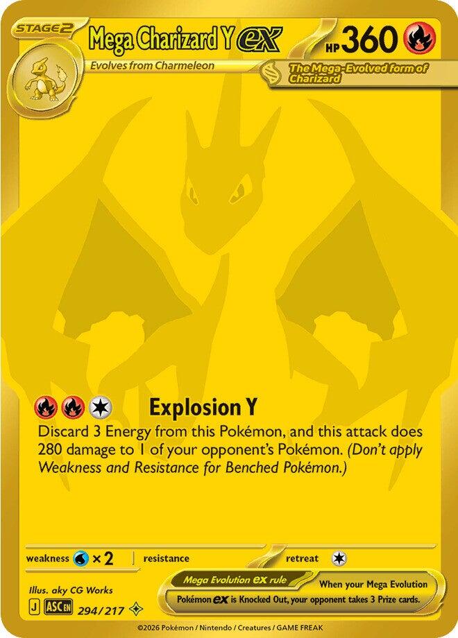 Mega Charizard Y ex (294/217) [Mega Evolution: Ascended Heroes] | L.A. Mood Comics and Games