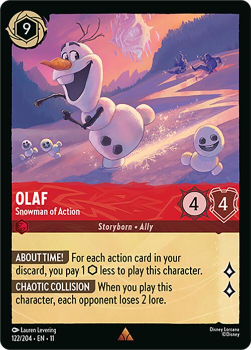 Olaf - Snowman of Action (122/204) [Winterspell] | L.A. Mood Comics and Games