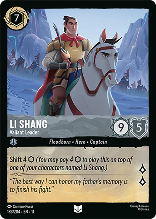 Li Shang - Valiant Leader (183/204) [Winterspell] | L.A. Mood Comics and Games