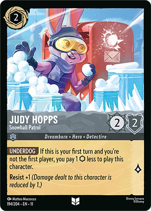 Judy Hopps - Snowball Patrol (194/204) [Winterspell] | L.A. Mood Comics and Games