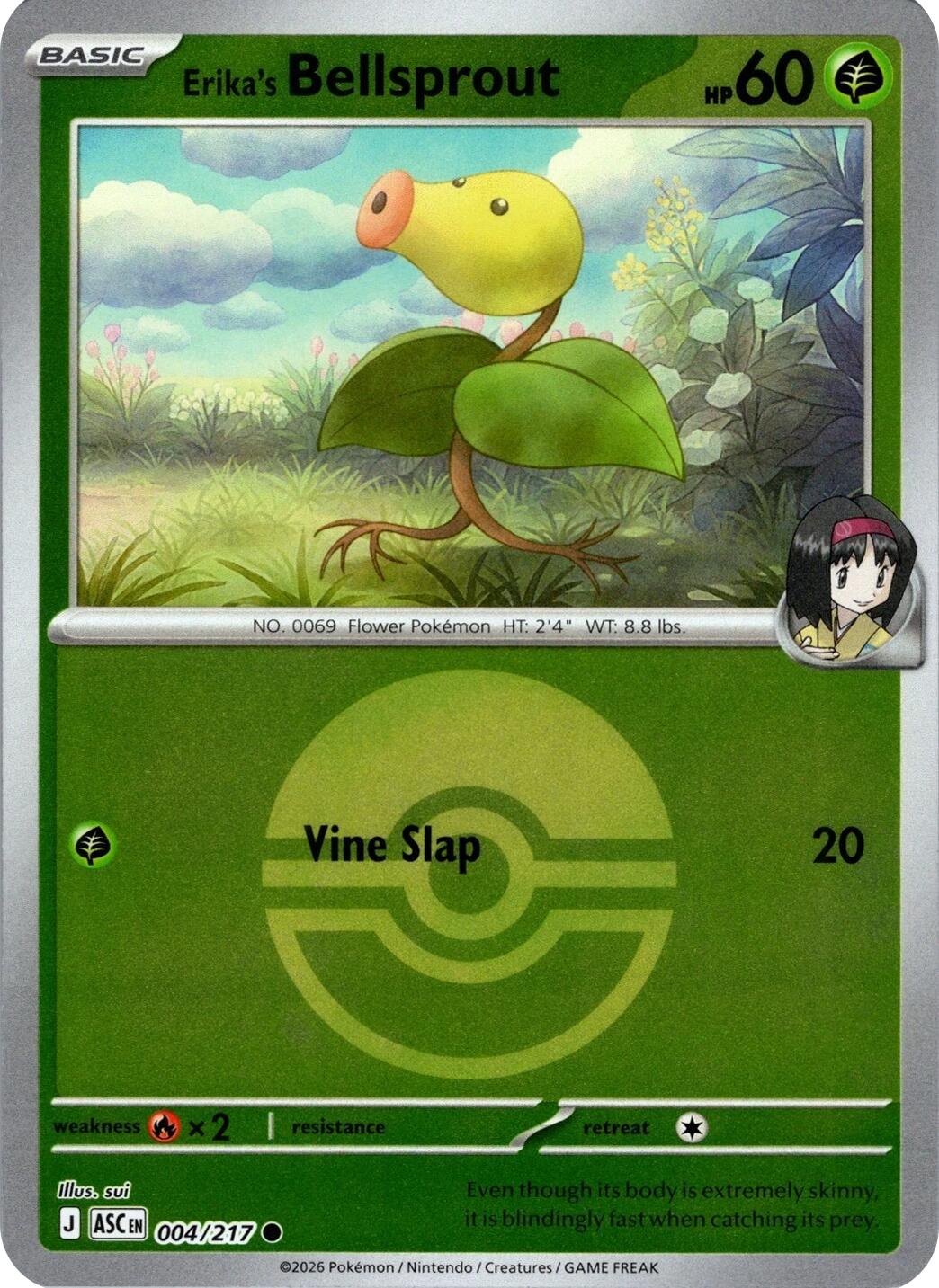 Erika's Bellsprout (004/217) (Poke Ball) [Mega Evolution: Ascended Heroes] | L.A. Mood Comics and Games