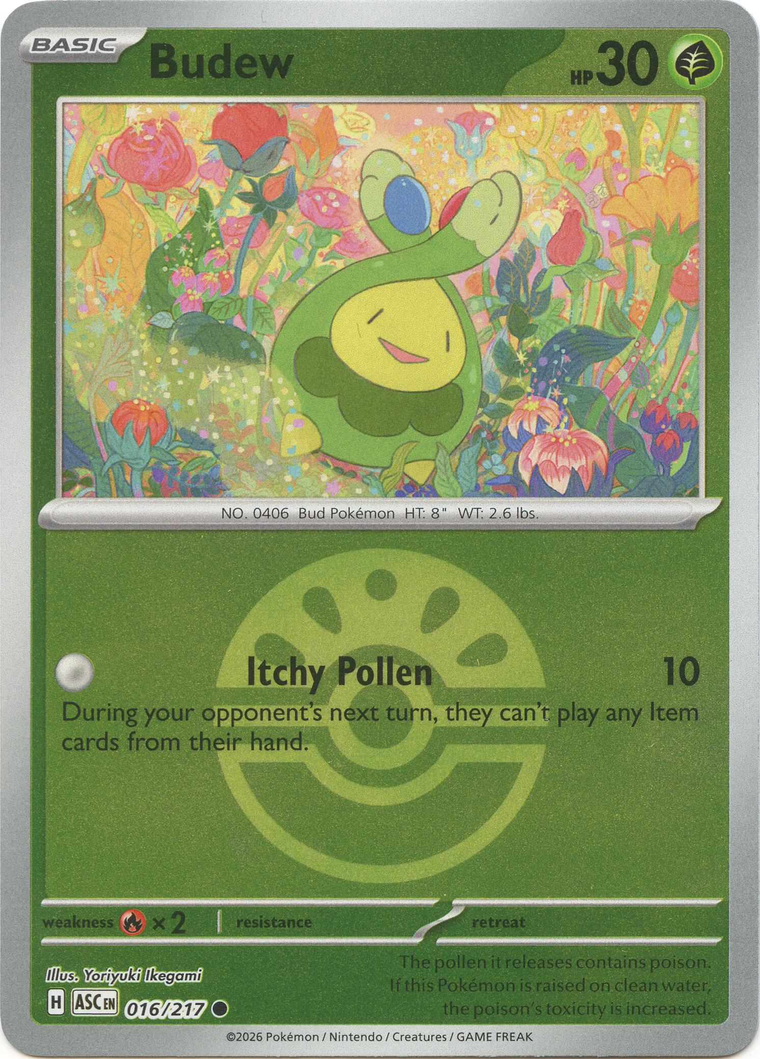 Budew (016/217) (Friend Ball) [Mega Evolution: Ascended Heroes] | L.A. Mood Comics and Games