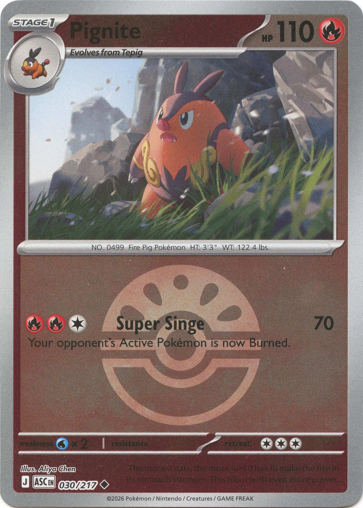 Pignite (030/217) (Friend Ball) [Mega Evolution: Ascended Heroes] | L.A. Mood Comics and Games