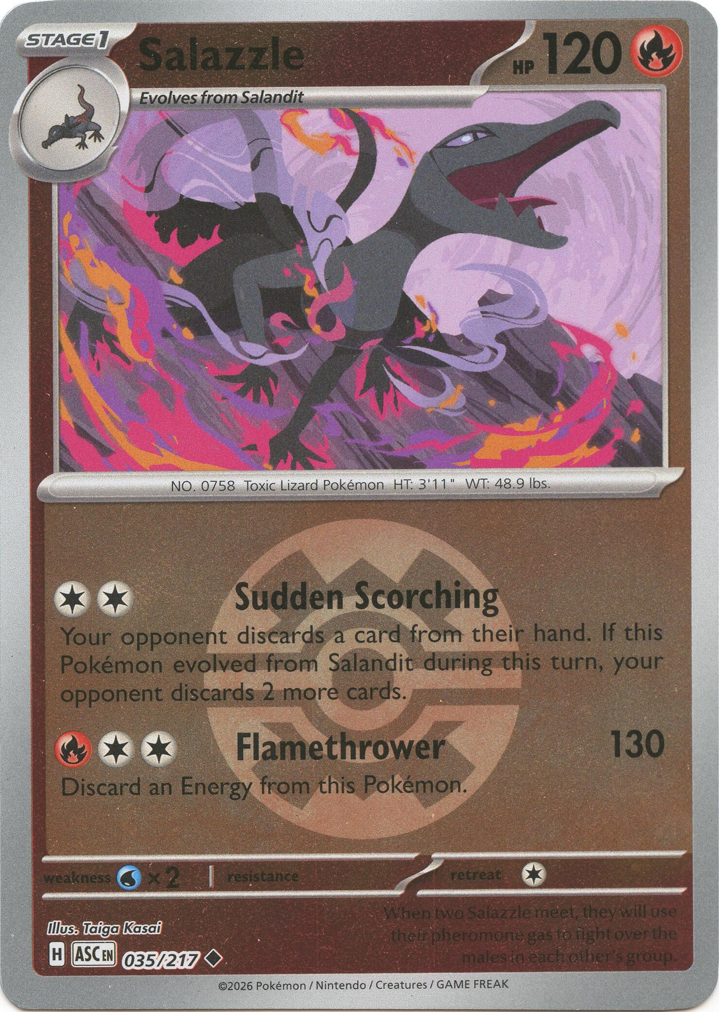 Salazzle (035/217) (Quick Ball) [Mega Evolution: Ascended Heroes] | L.A. Mood Comics and Games