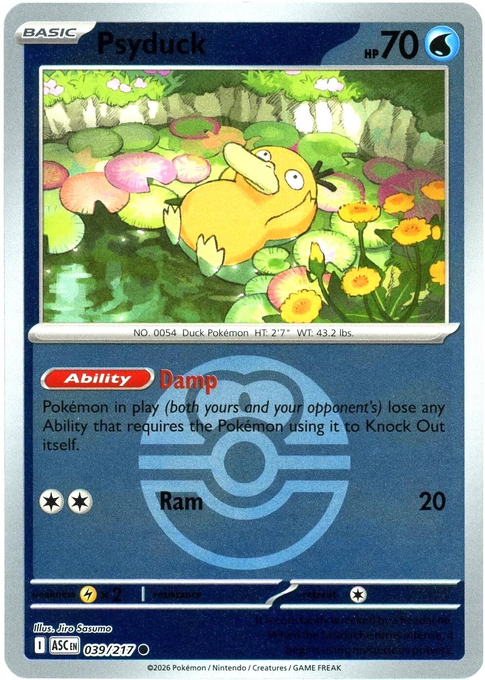Psyduck (039/217) (Love Ball) [Mega Evolution: Ascended Heroes] | L.A. Mood Comics and Games