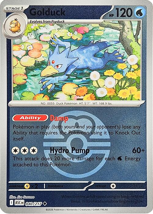 Golduck (040/217) (Love Ball) [Mega Evolution: Ascended Heroes] | L.A. Mood Comics and Games