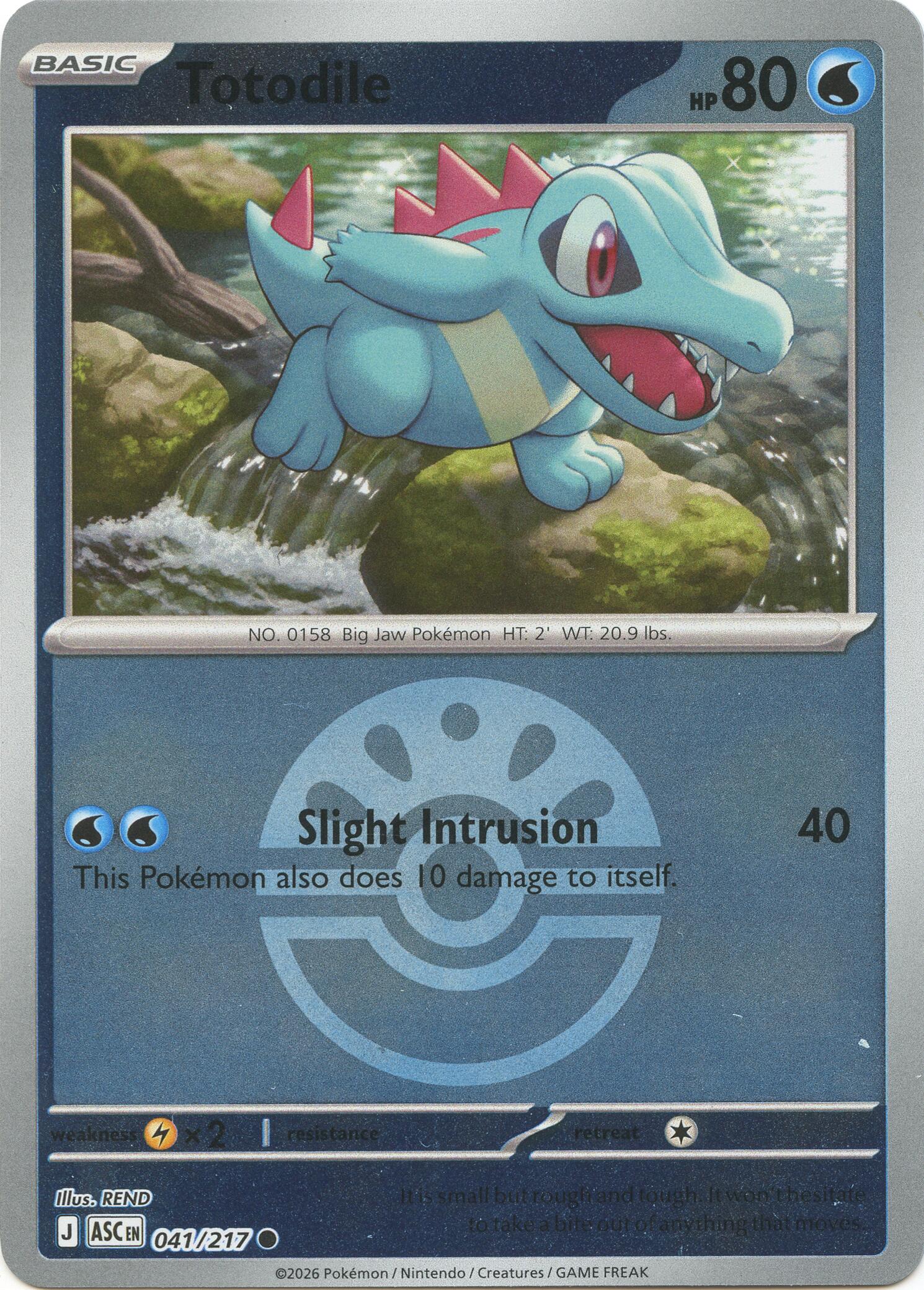 Totodile (041/217) (Friend Ball) [Mega Evolution: Ascended Heroes] | L.A. Mood Comics and Games