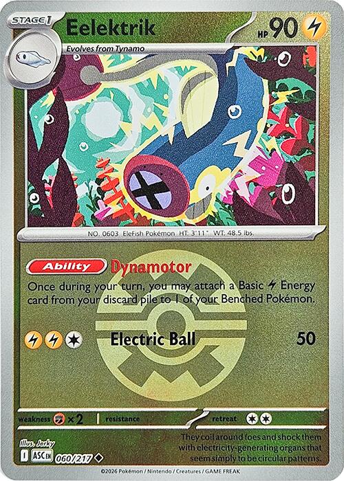 Eelektrik (060/217) (Quick Ball) [Mega Evolution: Ascended Heroes] | L.A. Mood Comics and Games