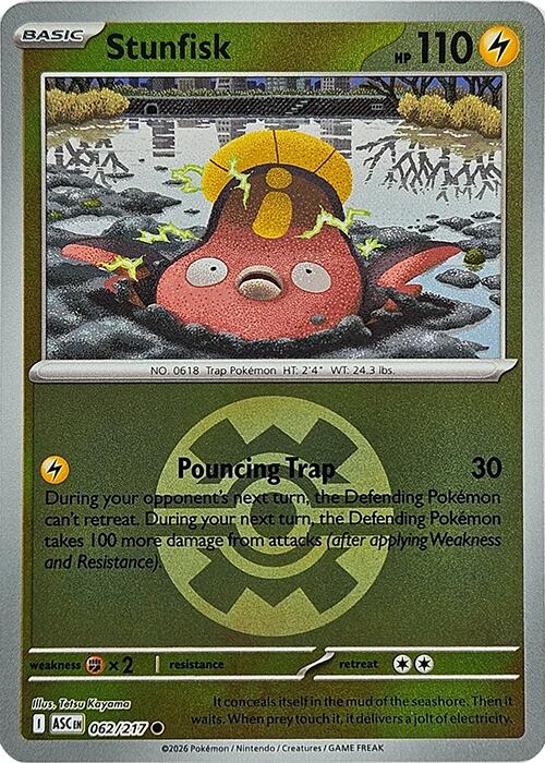 Stunfisk (062/217) (Quick Ball) [Mega Evolution: Ascended Heroes] | L.A. Mood Comics and Games