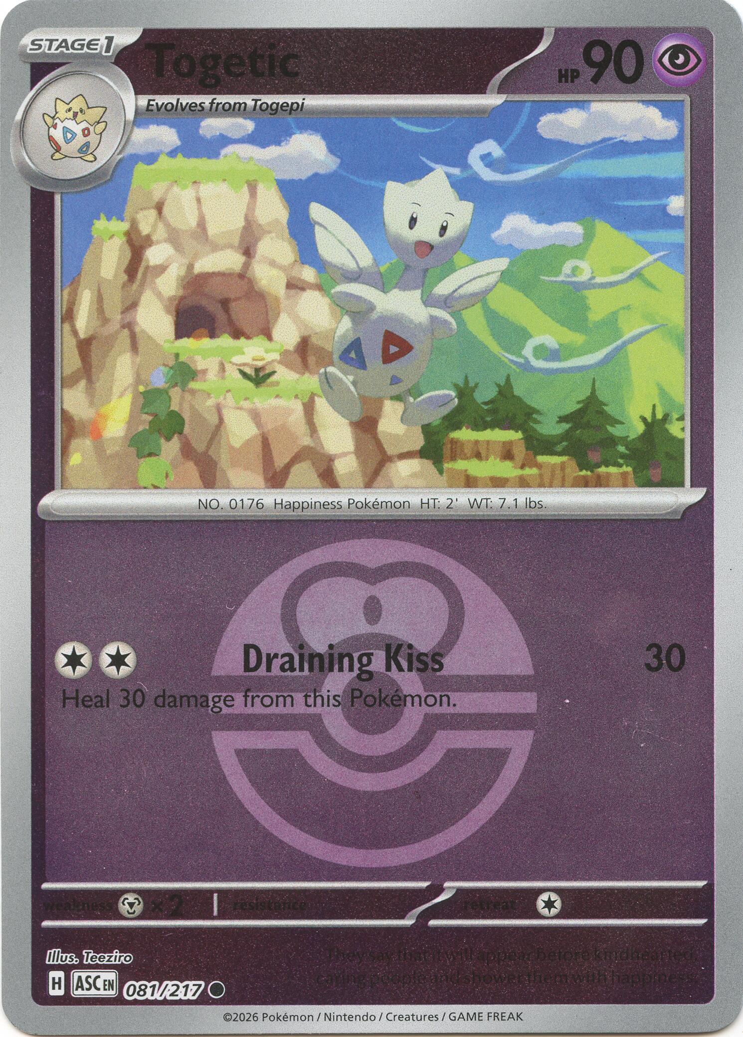 Togetic (081/217) (Love Ball) [Mega Evolution: Ascended Heroes] | L.A. Mood Comics and Games