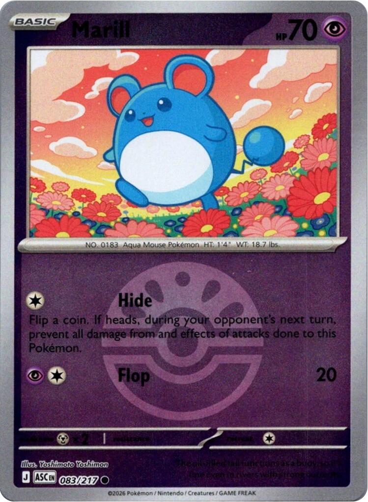 Marill (083/217) (Friend Ball) [Mega Evolution: Ascended Heroes] | L.A. Mood Comics and Games