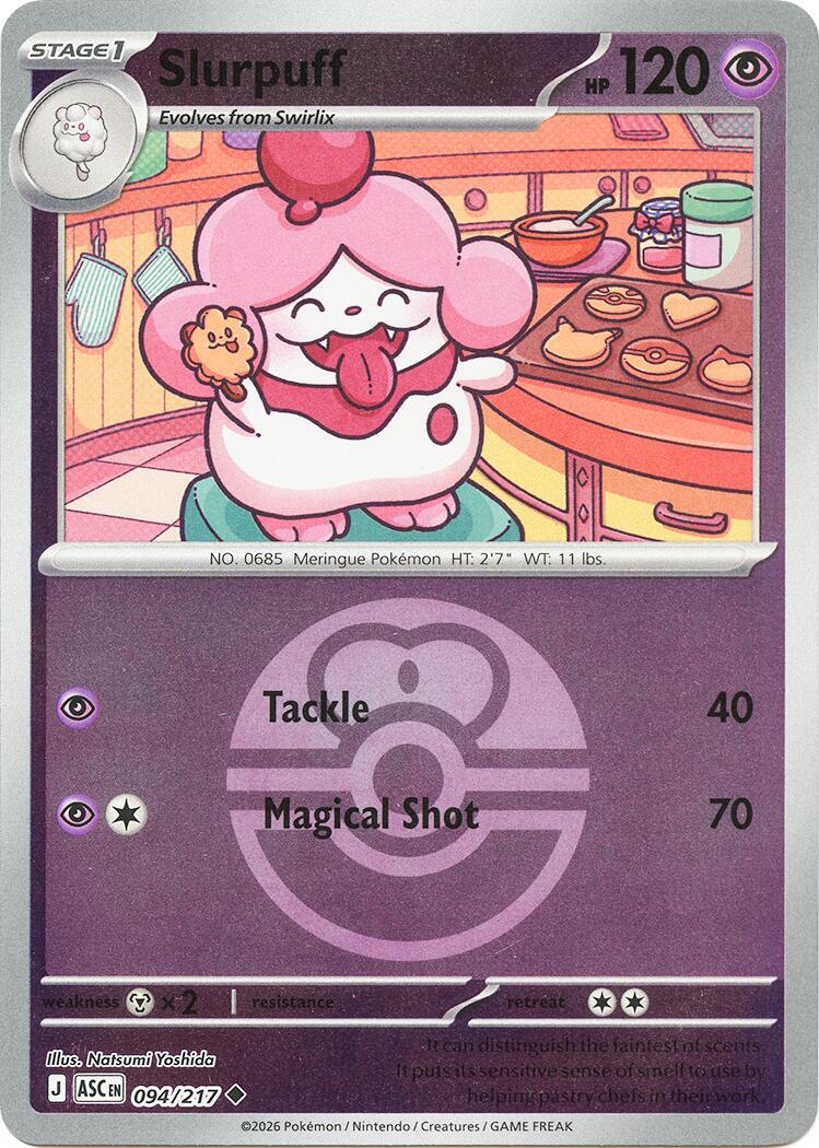Slurpuff (094/217) (Love Ball) [Mega Evolution: Ascended Heroes] | L.A. Mood Comics and Games