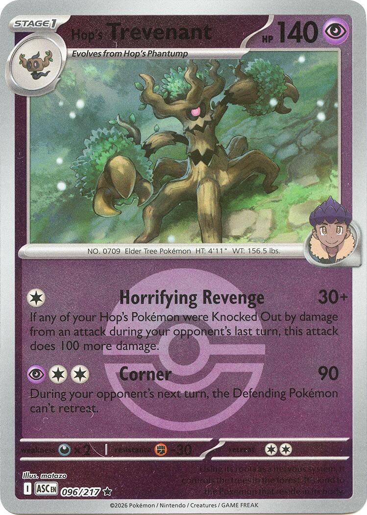 Hop's Trevenant (096/217) (Poke Ball) [Mega Evolution: Ascended Heroes] | L.A. Mood Comics and Games