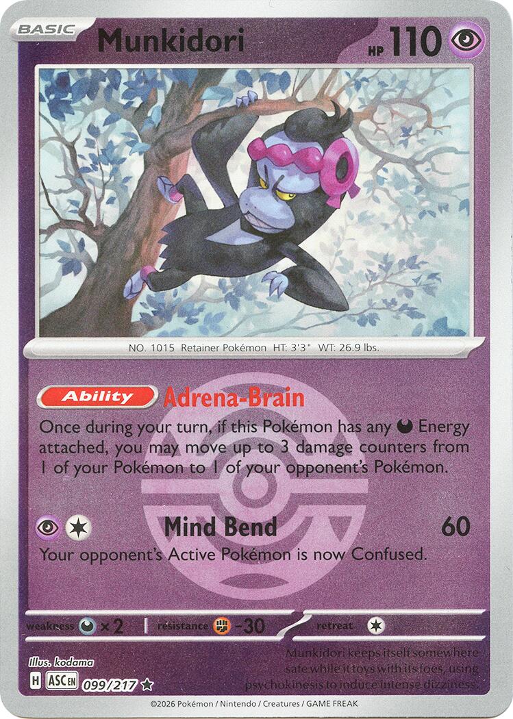 Munkidori (099/217) (Dusk Ball) [Mega Evolution: Ascended Heroes] | L.A. Mood Comics and Games