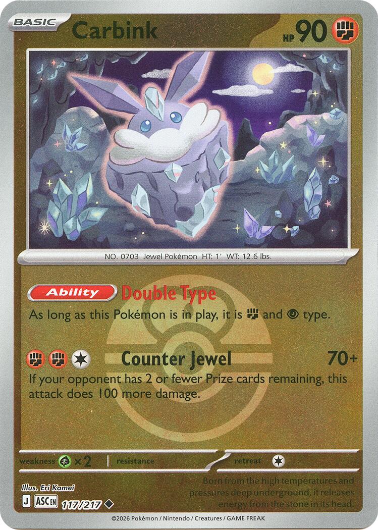 Carbink (117/217) (Dusk Ball) [Mega Evolution: Ascended Heroes] | L.A. Mood Comics and Games