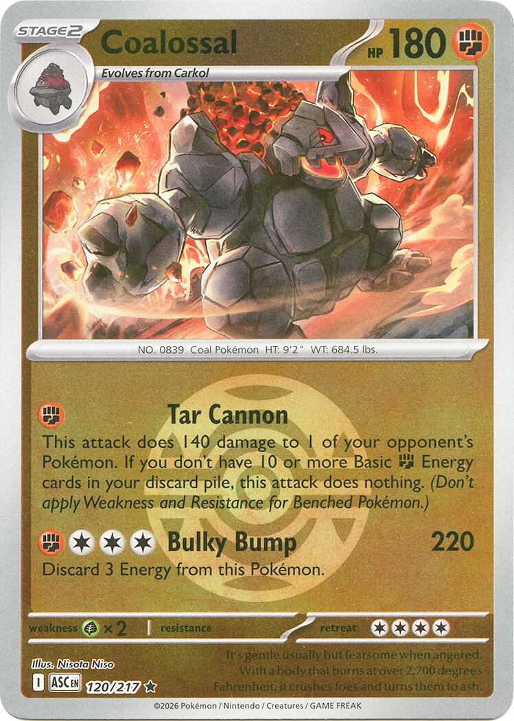 Coalossal (120/217) (Dusk Ball) [Mega Evolution: Ascended Heroes] | L.A. Mood Comics and Games