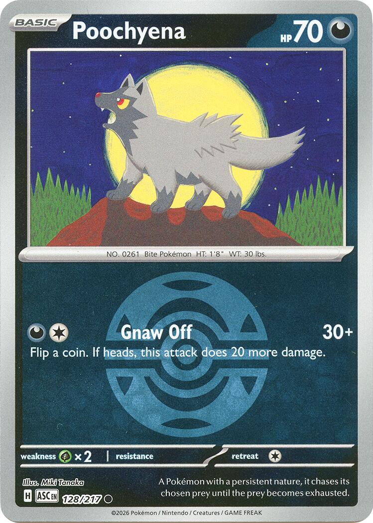 Poochyena (128/217) (Dusk Ball) [Mega Evolution: Ascended Heroes] | L.A. Mood Comics and Games
