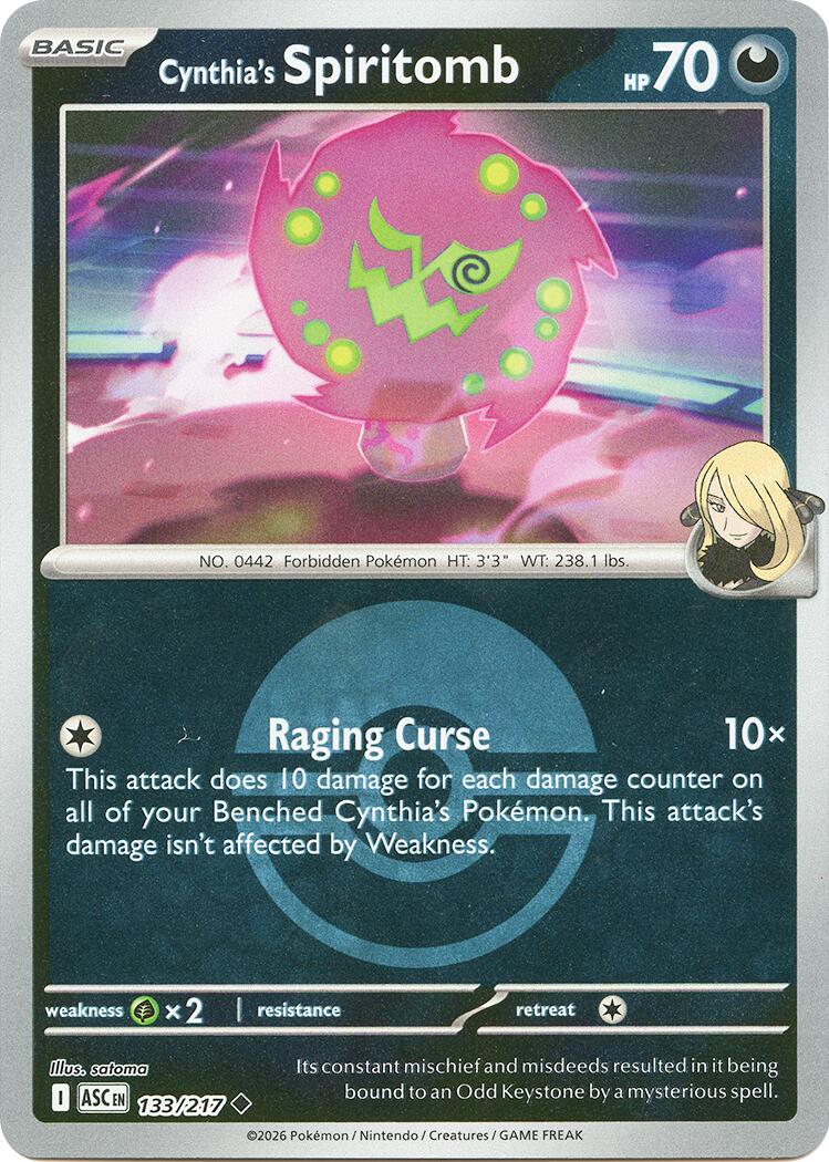 Cynthia's Spiritomb (133/217) (Poke Ball) [Mega Evolution: Ascended Heroes] | L.A. Mood Comics and Games