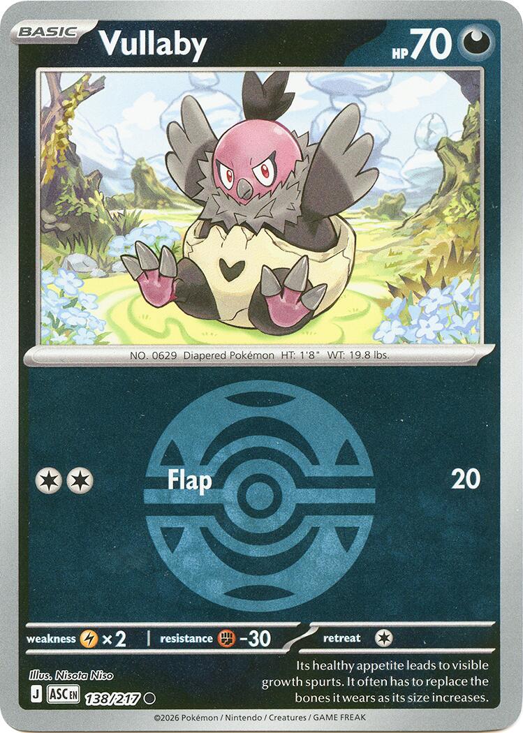 Vullaby (138/217) (Dusk Ball) [Mega Evolution: Ascended Heroes] | L.A. Mood Comics and Games