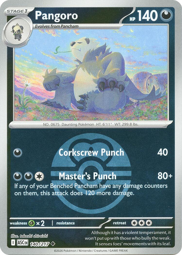 Pangoro (140/217) (Love Ball) [Mega Evolution: Ascended Heroes] | L.A. Mood Comics and Games