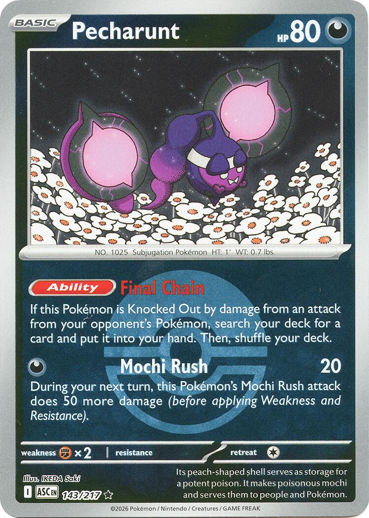 Pecharunt (143/217) (Poke Ball) [Mega Evolution: Ascended Heroes] | L.A. Mood Comics and Games
