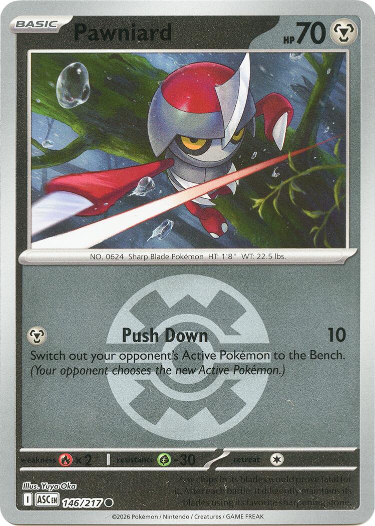 Pawniard (146/217) (Quick Ball) [Mega Evolution: Ascended Heroes] | L.A. Mood Comics and Games