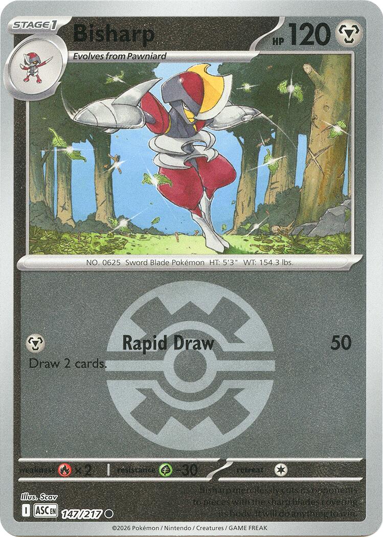 Bisharp (147/217) (Quick Ball) [Mega Evolution: Ascended Heroes] | L.A. Mood Comics and Games