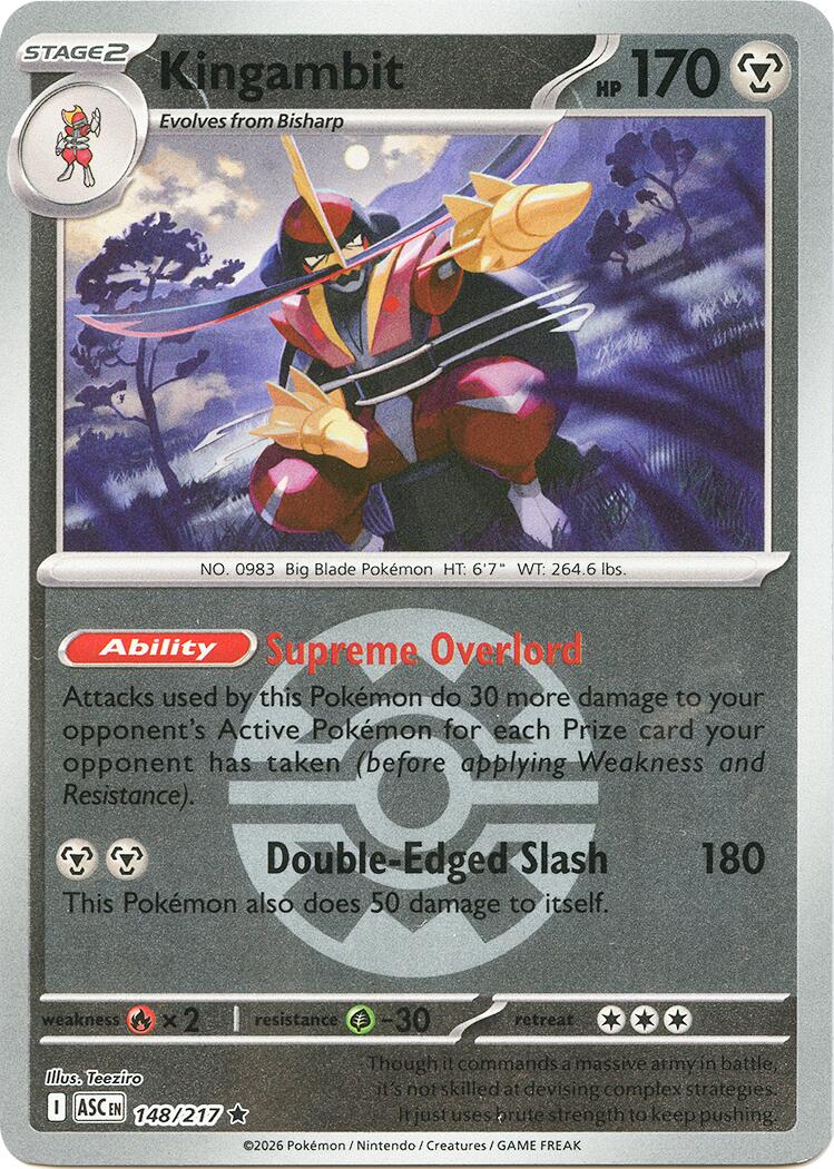 Kingambit (148/217) (Quick Ball) [Mega Evolution: Ascended Heroes] | L.A. Mood Comics and Games