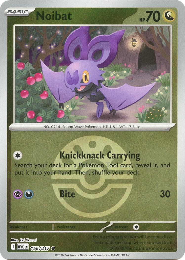 Noibat (156/217) (Friend Ball) [Mega Evolution: Ascended Heroes] | L.A. Mood Comics and Games