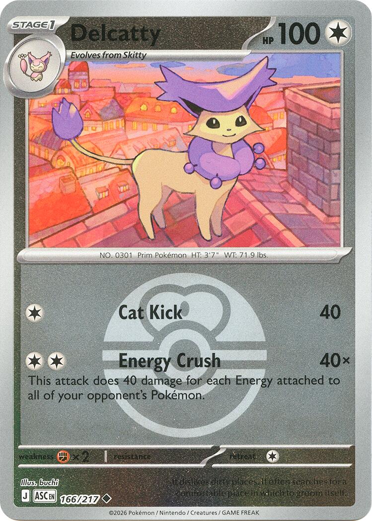 Delcatty (166/217) (Love Ball) [Mega Evolution: Ascended Heroes] | L.A. Mood Comics and Games