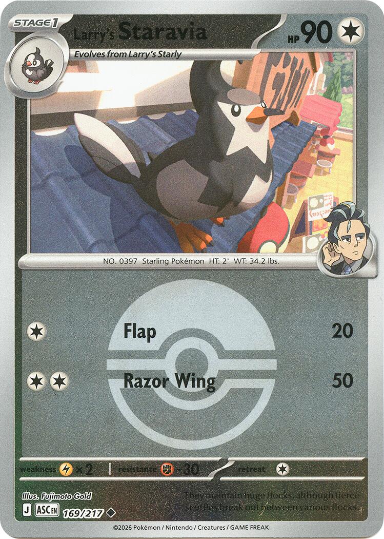 Larry's Staravia (169/217) (Poke Ball) [Mega Evolution: Ascended Heroes] | L.A. Mood Comics and Games