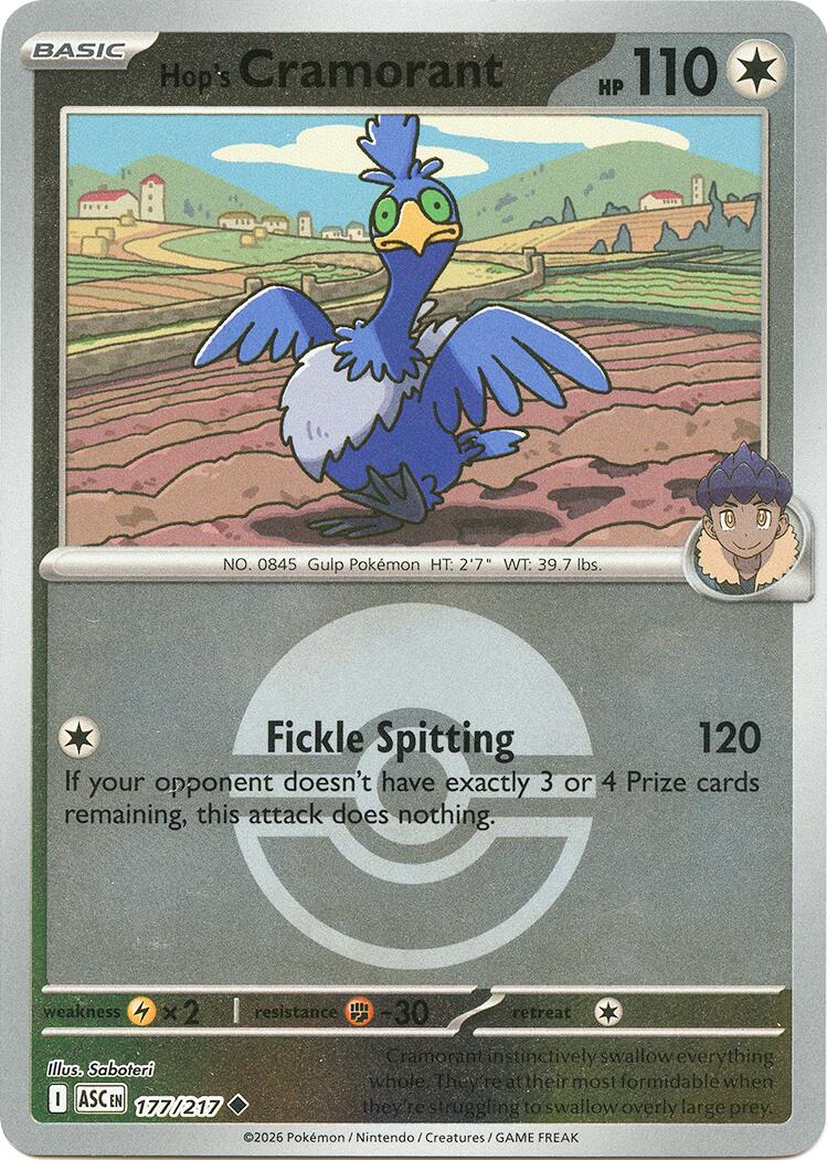 Hop's Cramorant (177/217) (Poke Ball) [Mega Evolution: Ascended Heroes] | L.A. Mood Comics and Games