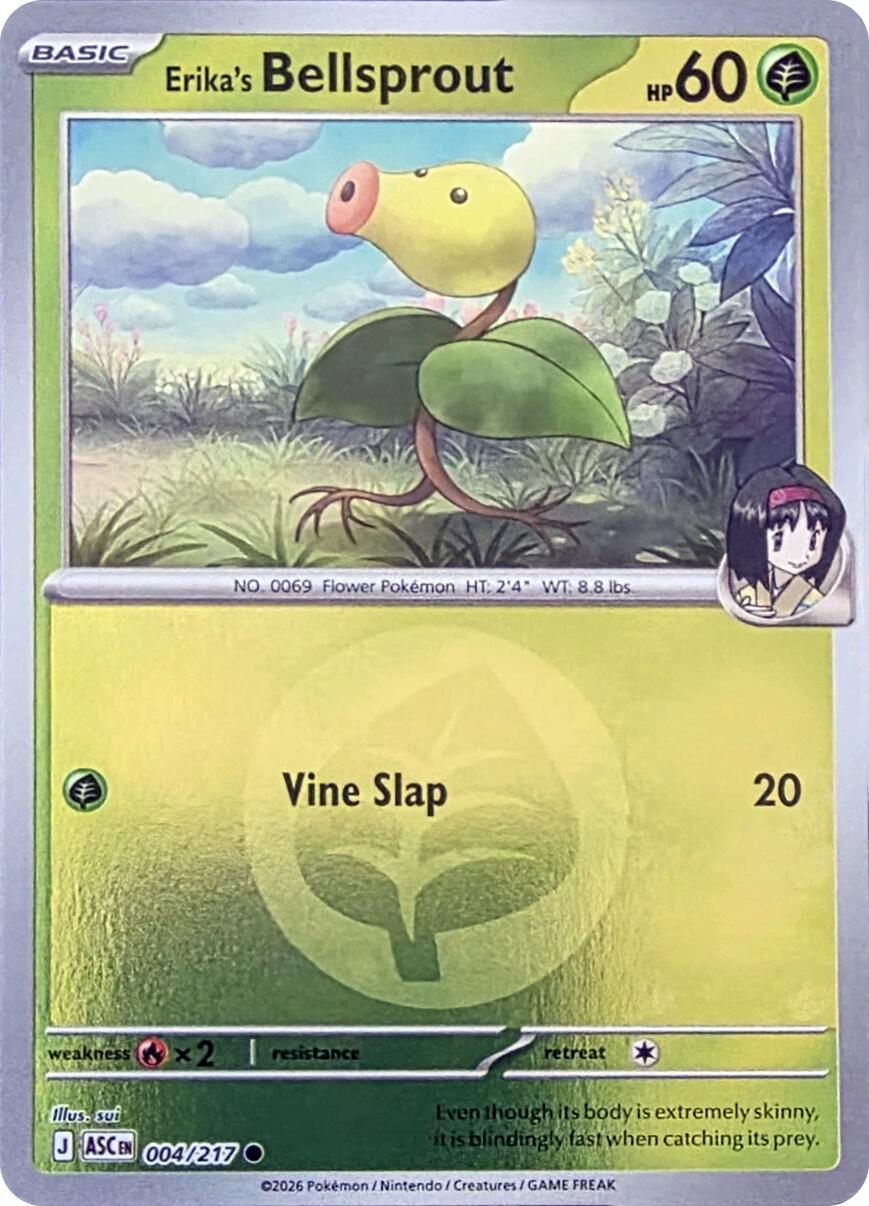 Erika's Bellsprout (004/217) (Energy Symbol Pattern) [Mega Evolution: Ascended Heroes] | L.A. Mood Comics and Games