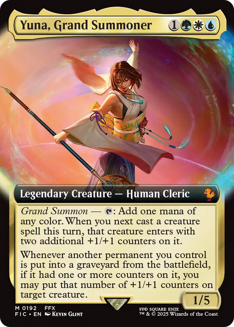 Yuna, Grand Summoner (Extended Art) [FINAL FANTASY Commander] | L.A. Mood Comics and Games