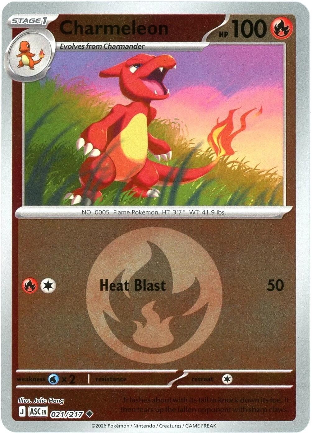 Charmeleon (021/217) (Energy Symbol Pattern) [Mega Evolution: Ascended Heroes] | L.A. Mood Comics and Games