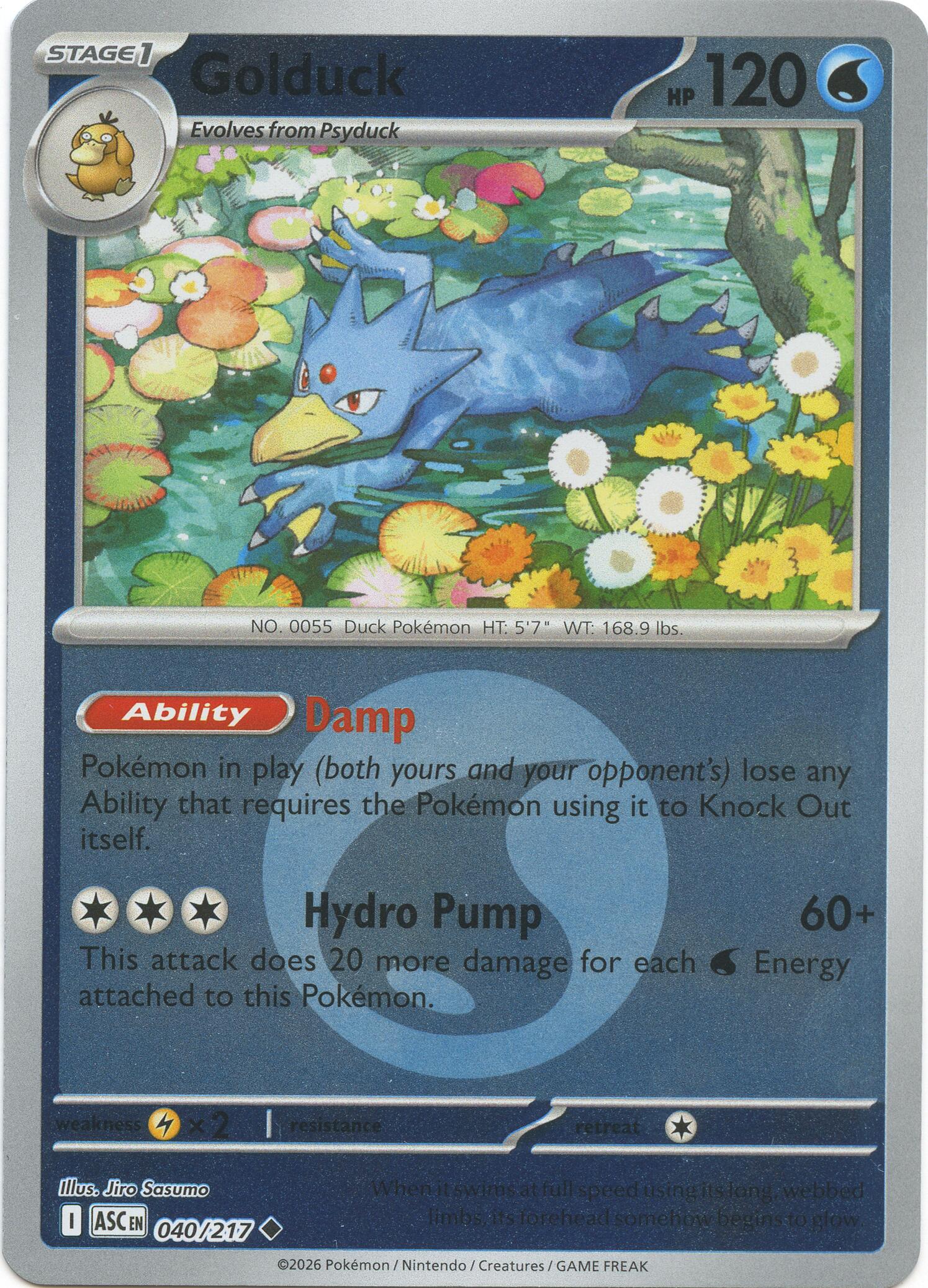 Golduck (040/217) (Energy Symbol Pattern) [Mega Evolution: Ascended Heroes] | L.A. Mood Comics and Games