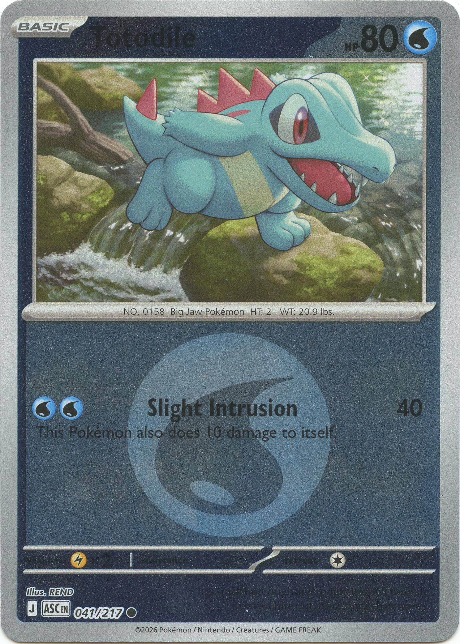 Totodile (041/217) (Energy Symbol Pattern) [Mega Evolution: Ascended Heroes] | L.A. Mood Comics and Games