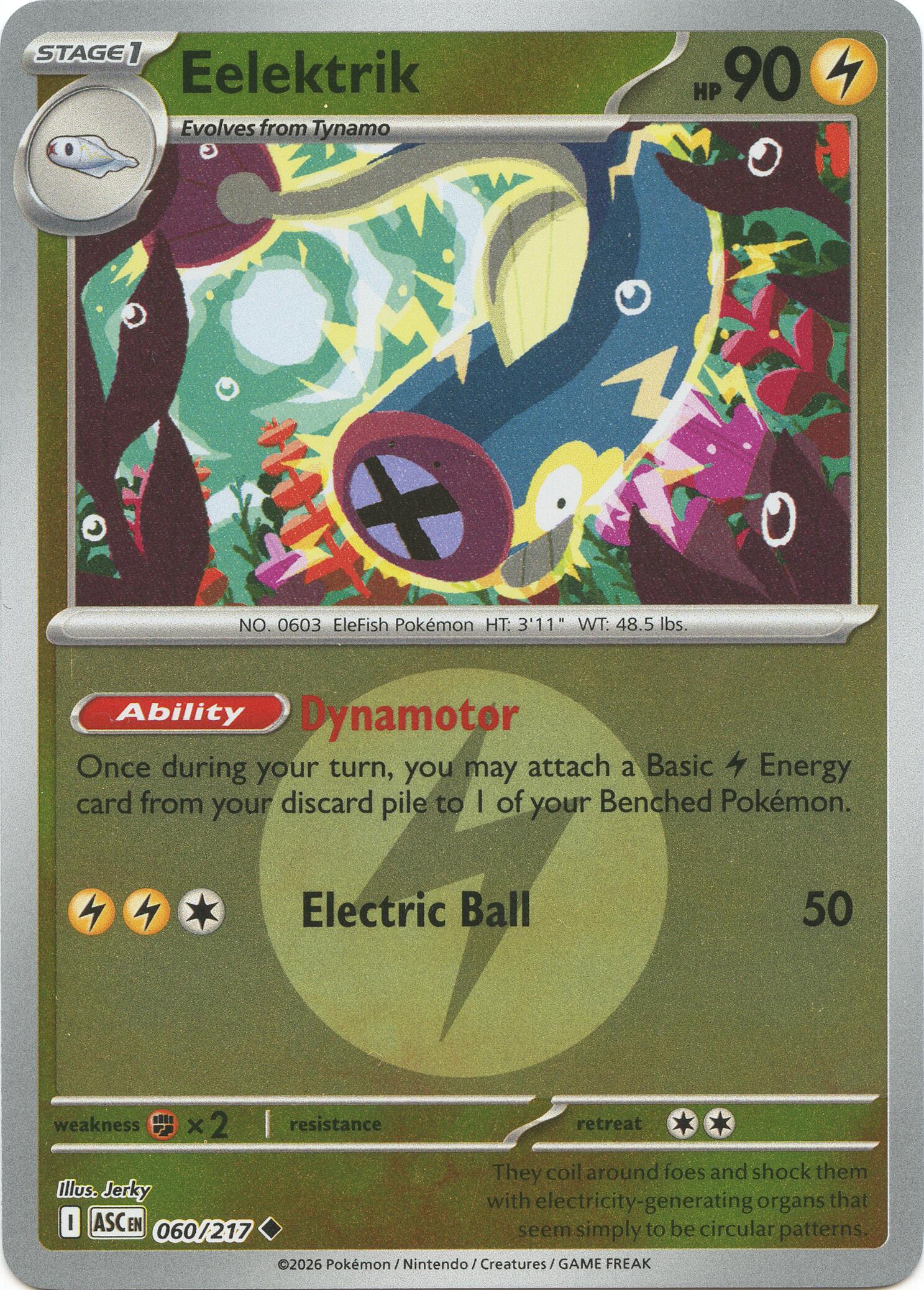 Eelektrik (060/217) (Energy Symbol Pattern) [Mega Evolution: Ascended Heroes] | L.A. Mood Comics and Games