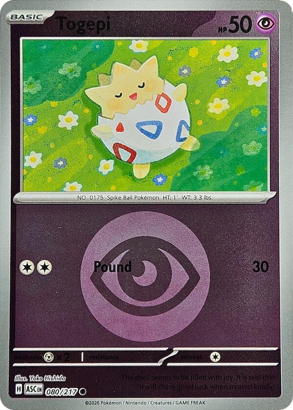 Togepi (080/217) (Energy Symbol Pattern) [Mega Evolution: Ascended Heroes] | L.A. Mood Comics and Games