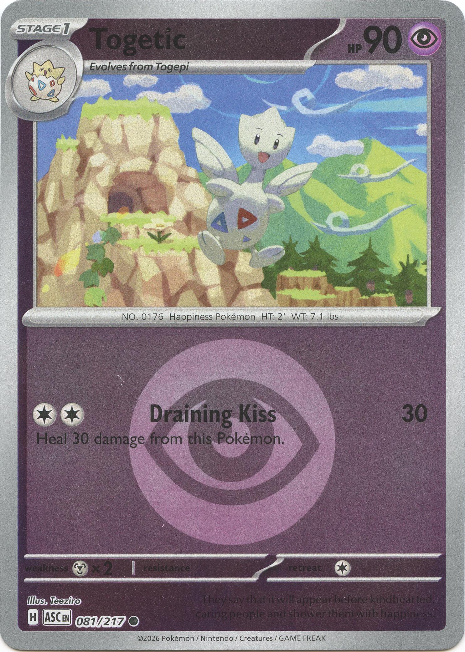 Togetic (081/217) (Energy Symbol Pattern) [Mega Evolution: Ascended Heroes] | L.A. Mood Comics and Games