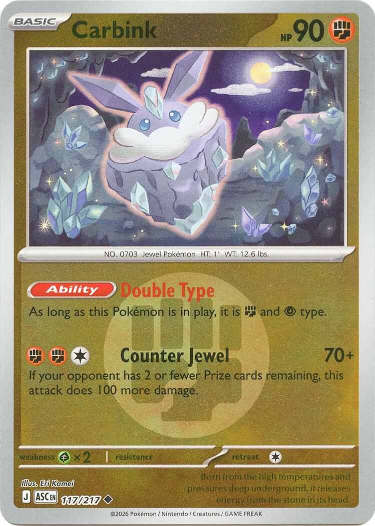 Carbink (117/217) (Energy Symbol Pattern) [Mega Evolution: Ascended Heroes] | L.A. Mood Comics and Games