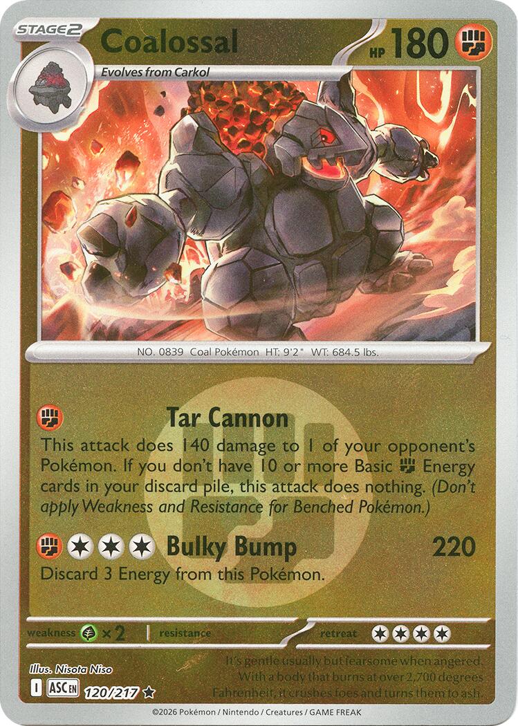 Coalossal (120/217) (Energy Symbol Pattern) [Mega Evolution: Ascended Heroes] | L.A. Mood Comics and Games