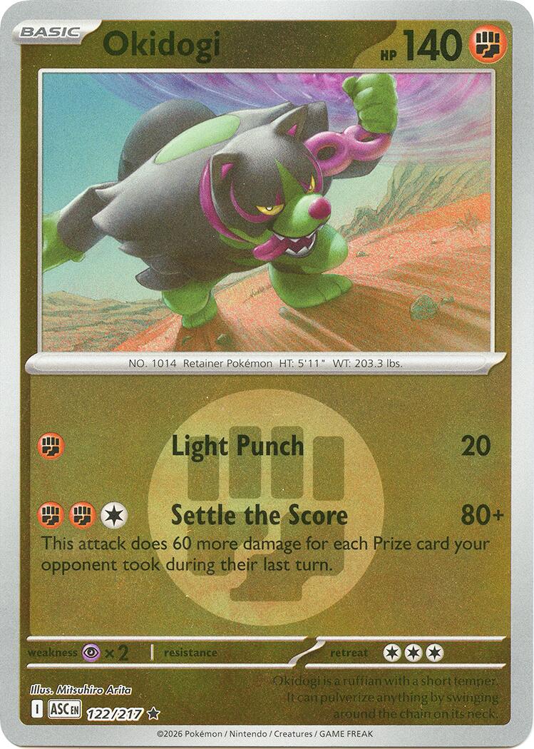 Okidogi (122/217) (Energy Symbol Pattern) [Mega Evolution: Ascended Heroes] | L.A. Mood Comics and Games