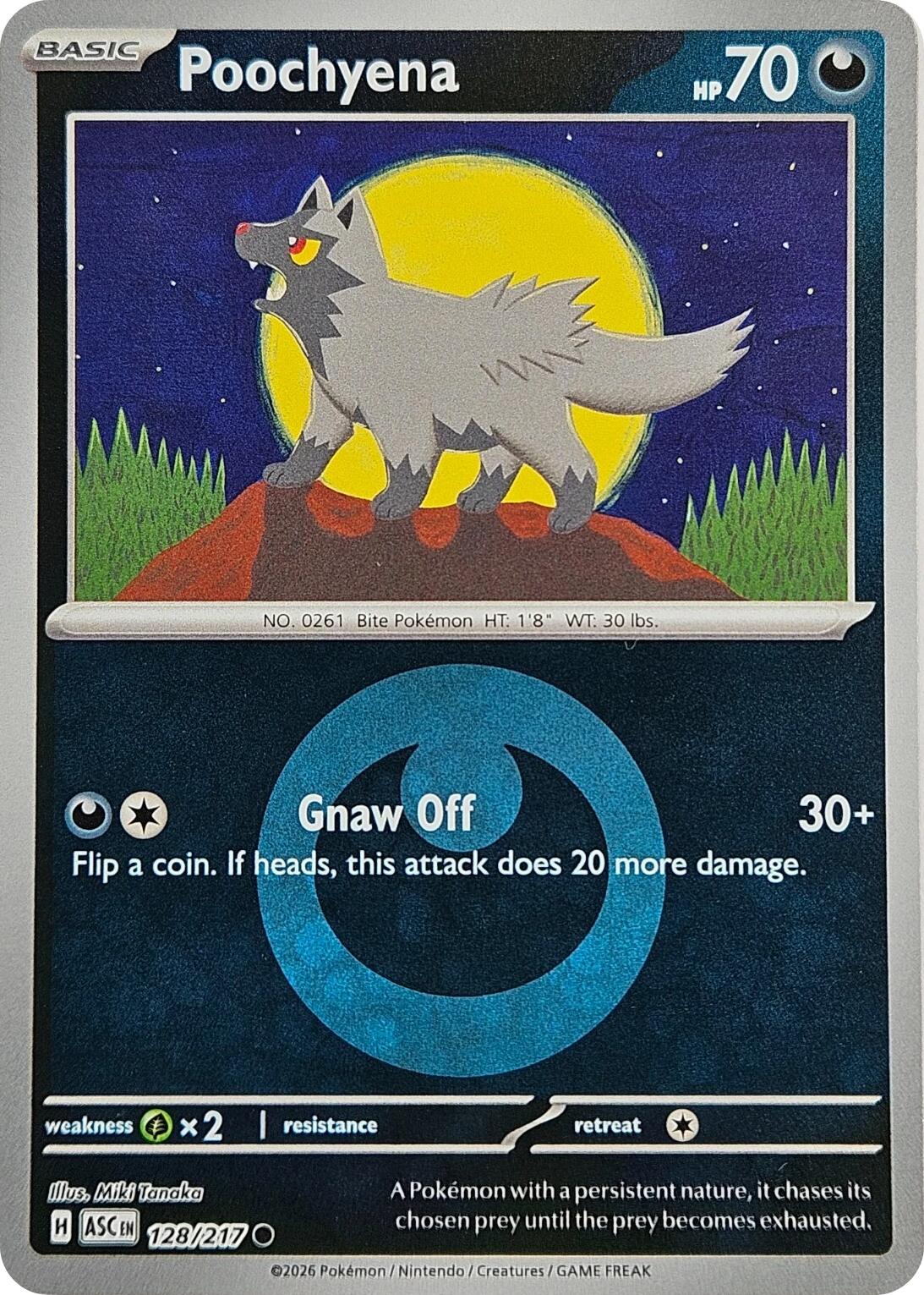 Poochyena (128/217) (Energy Symbol Pattern) [Mega Evolution: Ascended Heroes] | L.A. Mood Comics and Games