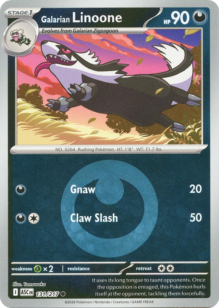 Galarian Linoone (131/217) (Energy Symbol Pattern) [Mega Evolution: Ascended Heroes] | L.A. Mood Comics and Games